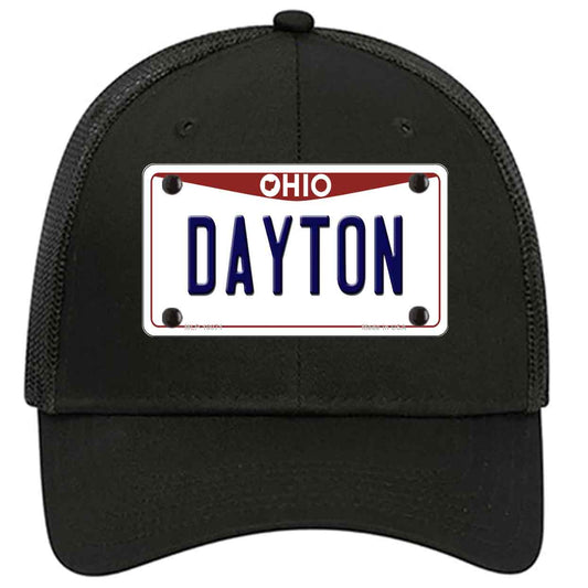 Dayton Ohio Novelty Black Mesh License Plate Hat