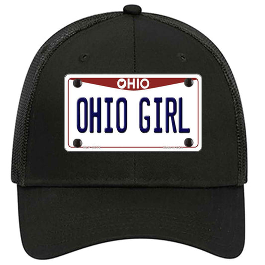 Ohio Girl Ohio Novelty Black Mesh License Plate Hat
