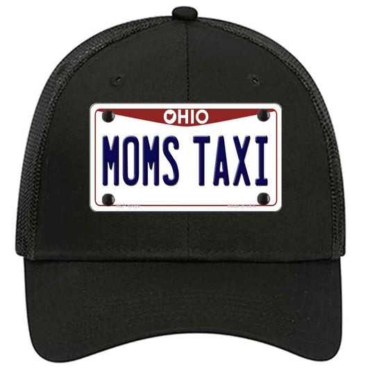 Moms Taxi Ohio Novelty Black Mesh License Plate Hat