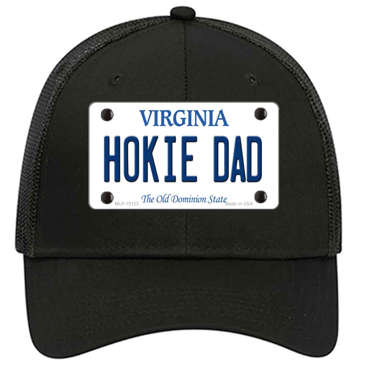 Hokie Dad Virginia Novelty Black Mesh License Plate Hat