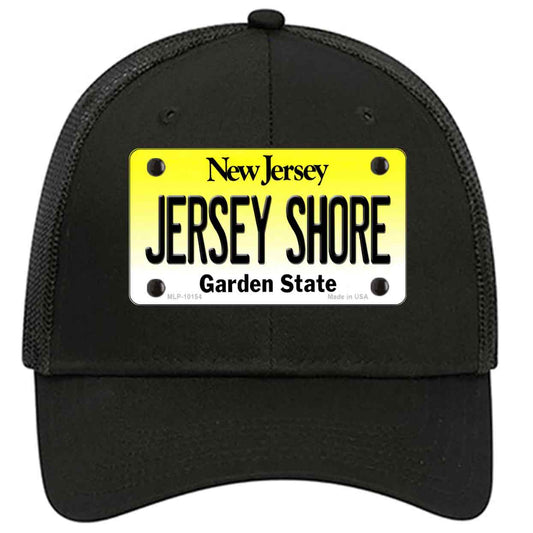Jersey Shore New Jersey Novelty Black Mesh License Plate Hat