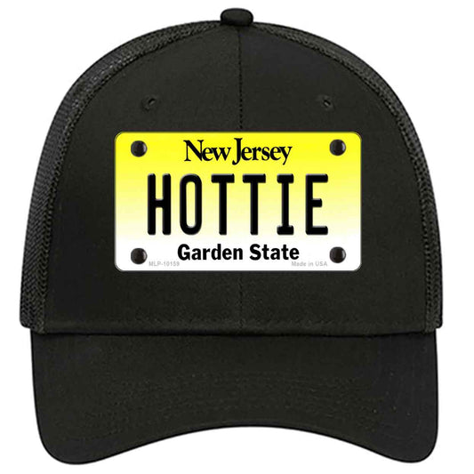 Hottie New Jersey Novelty Black Mesh License Plate Hat