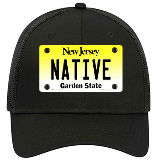 Native New Jersey Novelty Black Mesh License Plate Hat