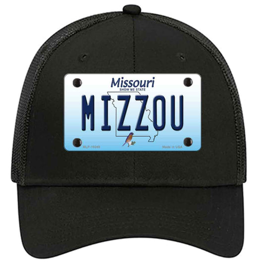 Mizzou Missouri Novelty Black Mesh License Plate Hat