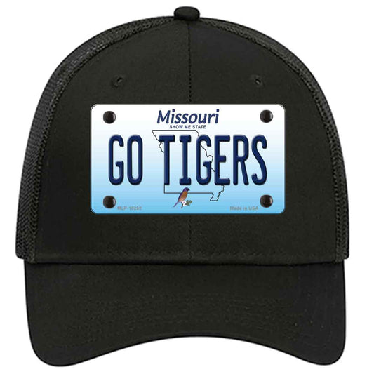 Go Tigers Missouri Novelty Black Mesh License Plate Hat