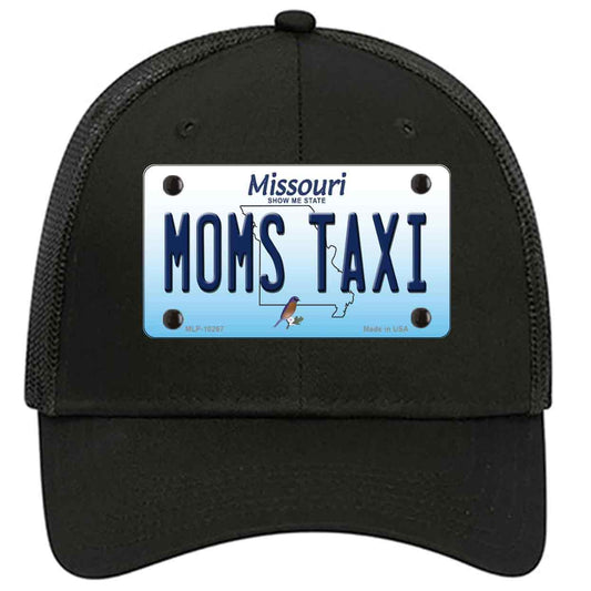 Moms Taxi Missouri Novelty Black Mesh License Plate Hat