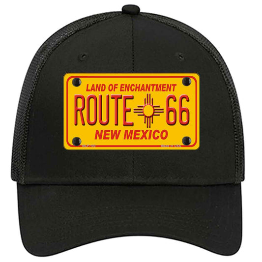 Route 66 New Mexico Novelty Black Mesh License Plate Hat