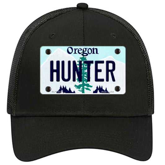 Hunter Oregon Novelty Black Mesh License Plate Hat