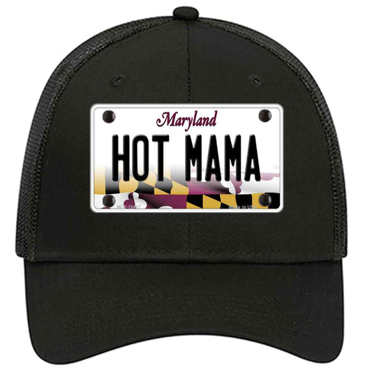 Hot Mama Maryland Novelty Black Mesh License Plate Hat