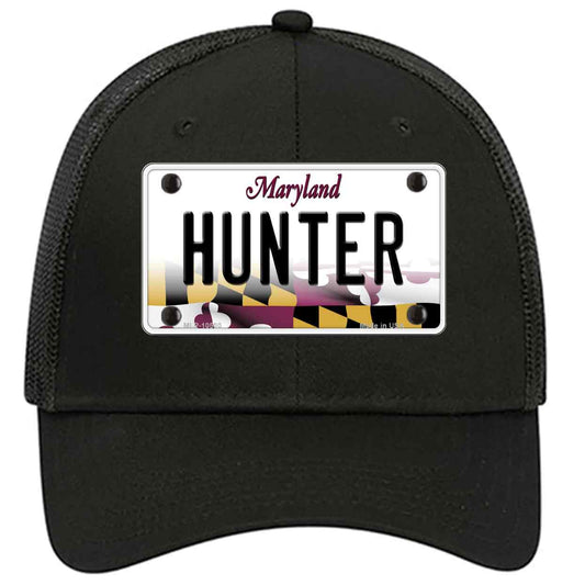 Hunter Maryland Novelty Black Mesh License Plate Hat