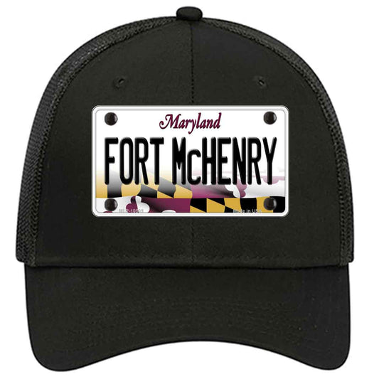 Fort McHenry Maryland Novelty Black Mesh License Plate Hat