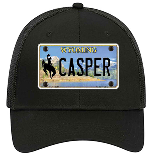 Casper Wyoming Novelty Black Mesh License Plate Hat