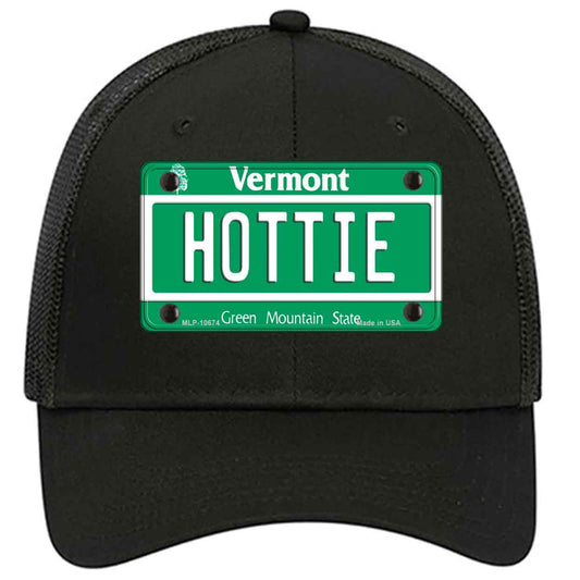 Hottie Vermont Novelty Black Mesh License Plate Hat