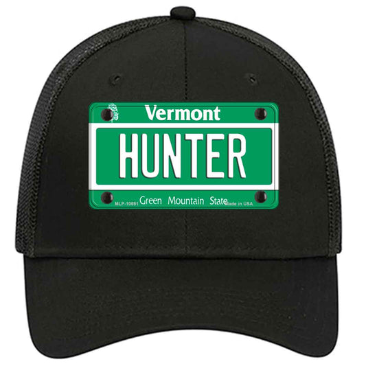 Hunter Vermont Novelty Black Mesh License Plate Hat