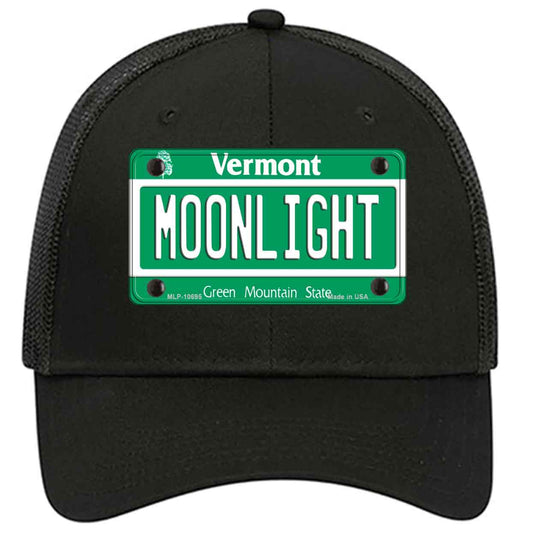 Moonlight Vermont Novelty Black Mesh License Plate Hat