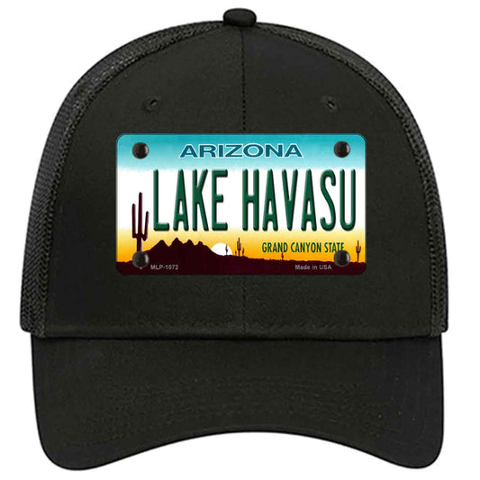 Lake Havasu Arizona Novelty Black Mesh License Plate Hat