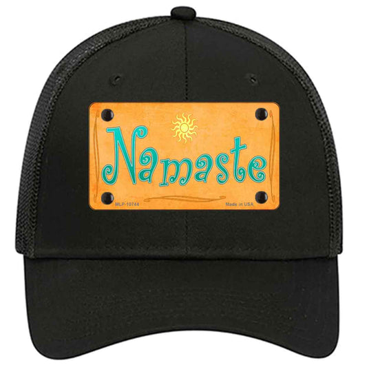 Namaste Novelty Black Mesh License Plate Hat