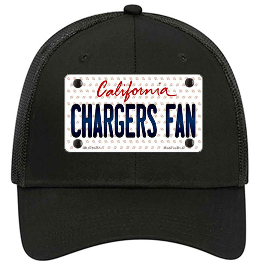 Chargers Fan California Novelty Black Mesh License Plate Hat