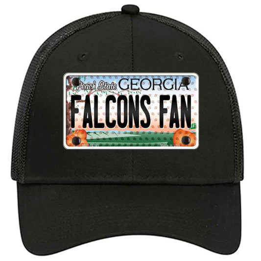 Falcons Fan Georgia Novelty Black Mesh License Plate Hat