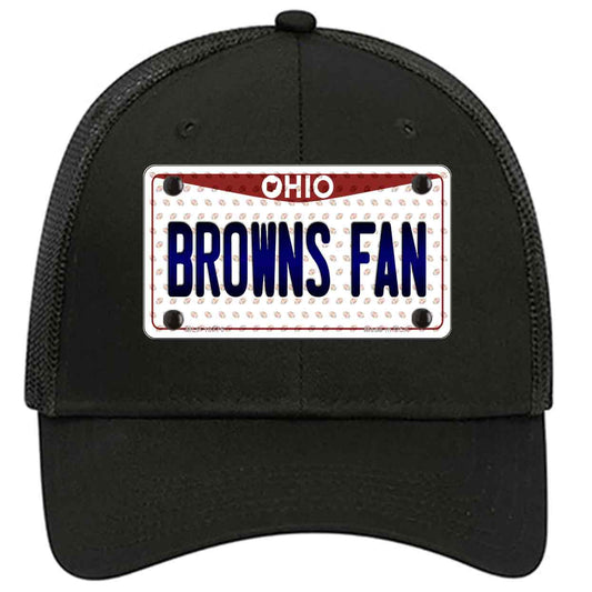 Browns Fan Ohio Novelty Black Mesh License Plate Hat