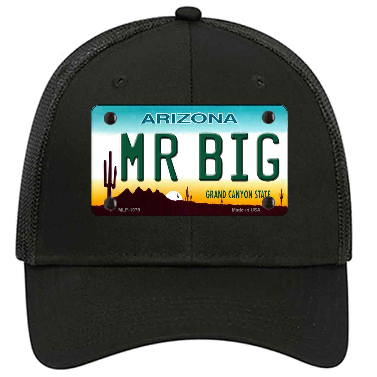 Mr Big Arizona Novelty Black Mesh License Plate Hat