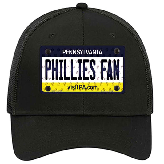 Phillies Fan Pennsylvania Novelty Black Mesh License Plate Hat