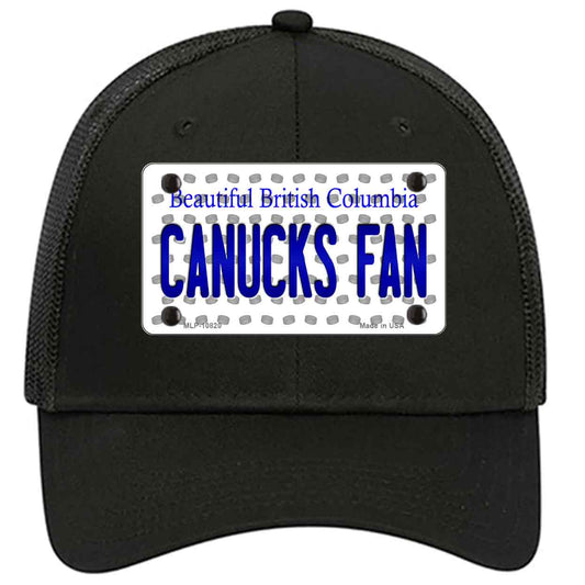 Canucks Fan British Columbia Novelty Black Mesh License Plate Hat