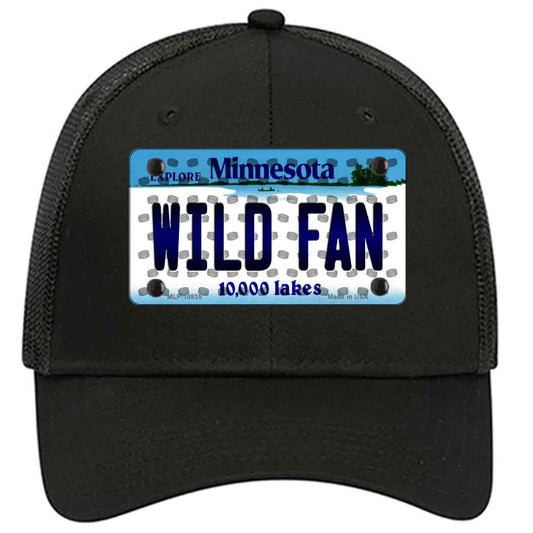 Wild Fan Minnesota Novelty Black Mesh License Plate Hat