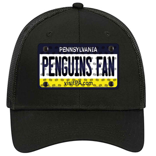 Penguins Fan Pennsylvania Novelty Black Mesh License Plate Hat