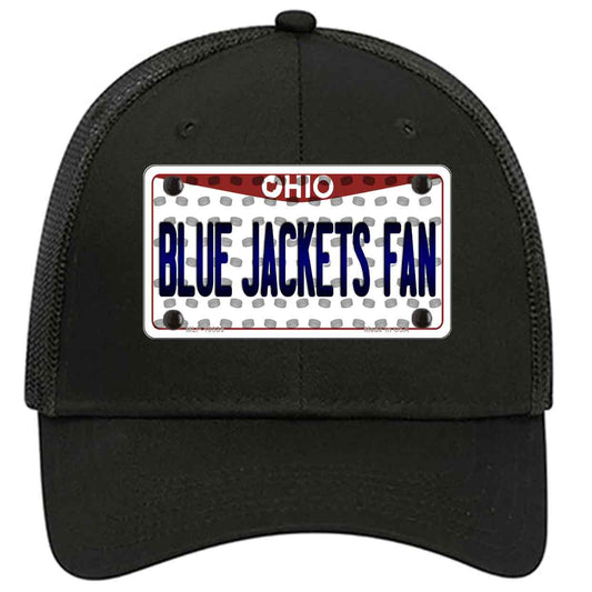 Blue Jackets Fan Ohio Novelty Black Mesh License Plate Hat