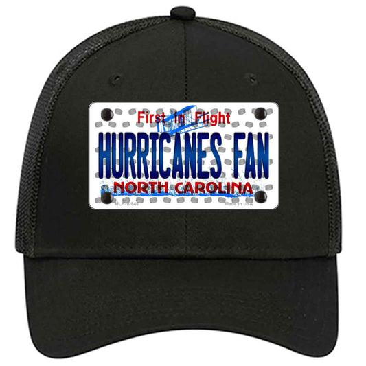 Hurricanes Fan North Carolina Novelty Black Mesh License Plate Hat