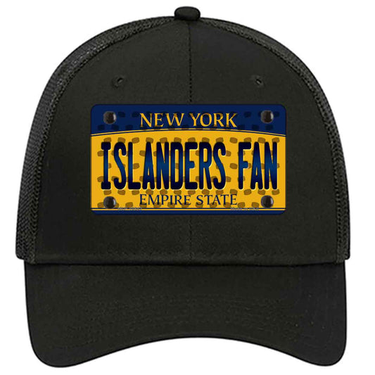 Islanders Fan New York Novelty Black Mesh License Plate Hat