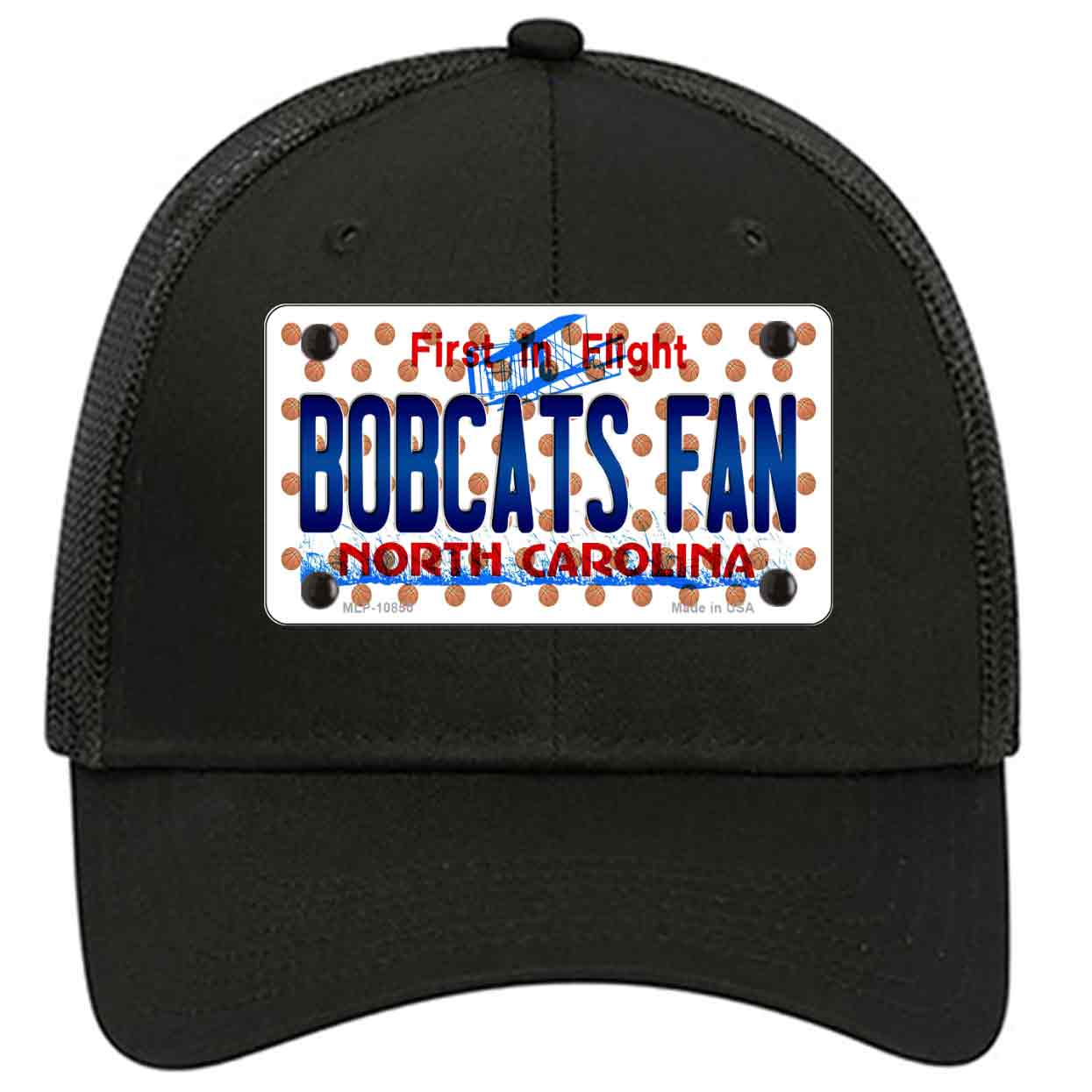 Hornets Fan North Carolina Novelty Black Mesh License Plate Hat