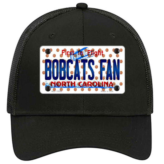 Hornets Fan North Carolina Novelty Black Mesh License Plate Hat