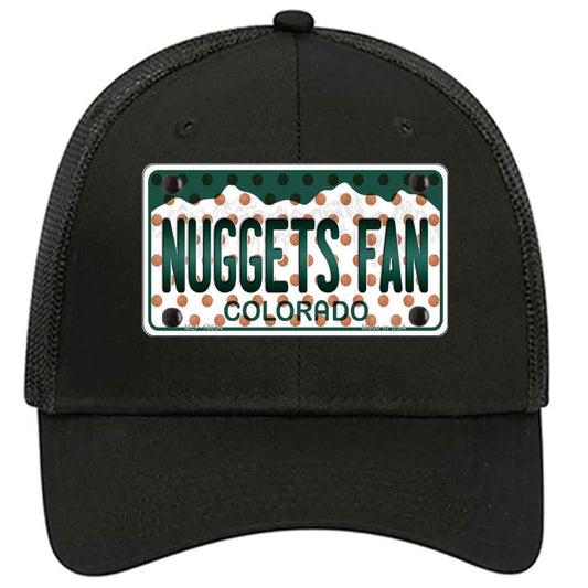 Nuggets Fan Colorado Novelty Black Mesh License Plate Hat