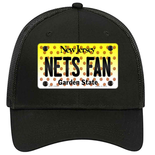 Nets Fan New Jersey Novelty Black Mesh License Plate Hat