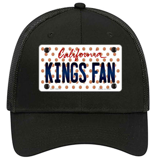 California Kings Fan Novelty Black Mesh License Plate Hat