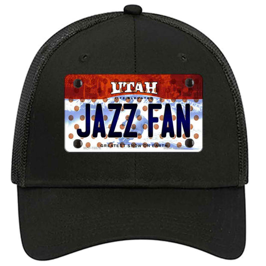 Jazz Fan Utah Novelty Black Mesh License Plate Hat
