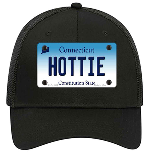 Hottie Connecticut Novelty Black Mesh License Plate Hat