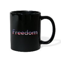 Freedom Patriotic Word Art Full Color Mug