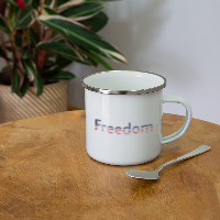 Freedom Patriotic Word Art Camper Mug