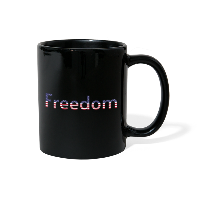 Freedom Patriotic Word Art Full Color Mug