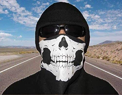 New Skull Half Face Biker Bandana Mask Bandanas Scarf bandanna