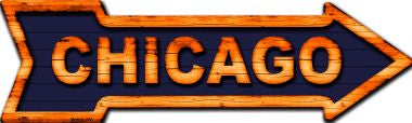 Chicago Novelty Metal Arrow Sign