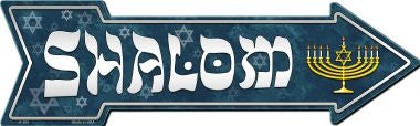 Shalom Novelty Metal Arrow Sign A-354