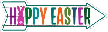 Happy Easter Novelty Metal Arrow Sign