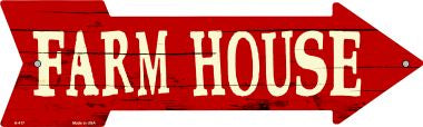 Farm House Novelty Metal Arrow Sign