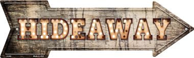 Hideaway Bulb Letters Novelty Arrow Sign