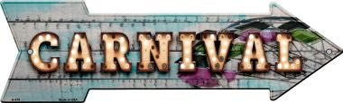 Carnival Bulb Letters Novelty Arrow Sign