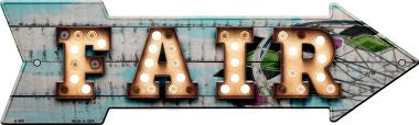 Fair Bulb Letters Novelty Arrow Sign